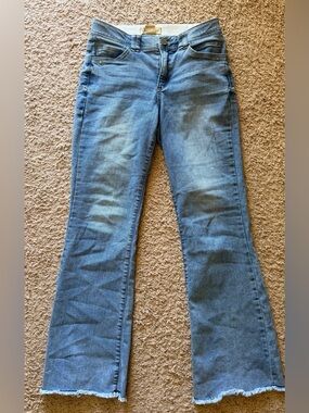 Democracy Medium Blue Flare Jeans - Women's Wide Leg